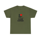 I Love My Cane Corso Unisex Heavy Cotton Tee