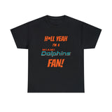 Miami Dolphins Football Unisex Heavy Cotton Tee