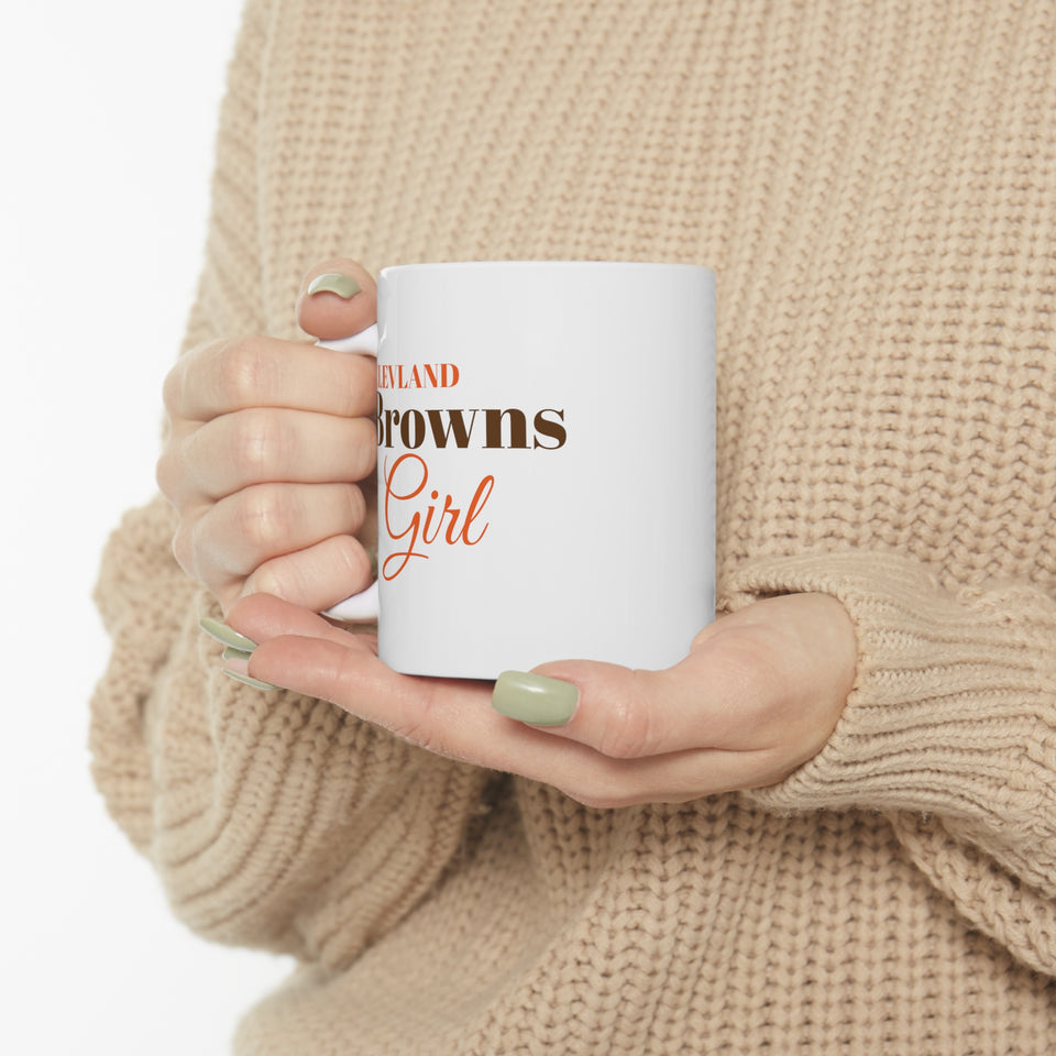 Clevland Browns Girl Ceramic Mug 11oz