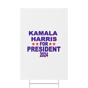 Kamala Harris for President Plastic Yard Sign