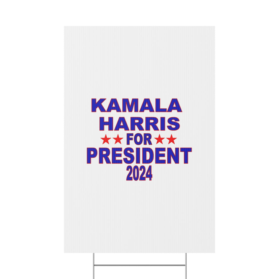 Kamala Harris for President Plastic Yard Sign