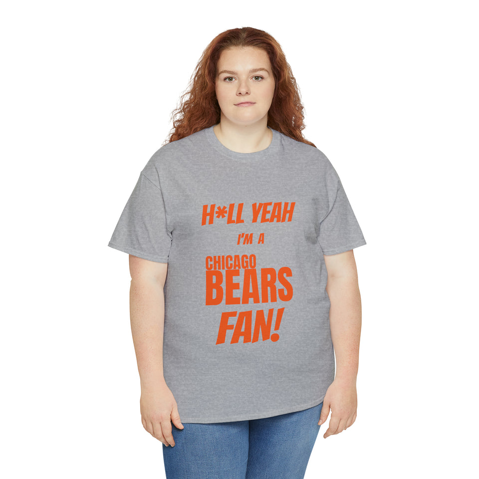 Chicago Bears Football Unisex Heavy Cotton Tee