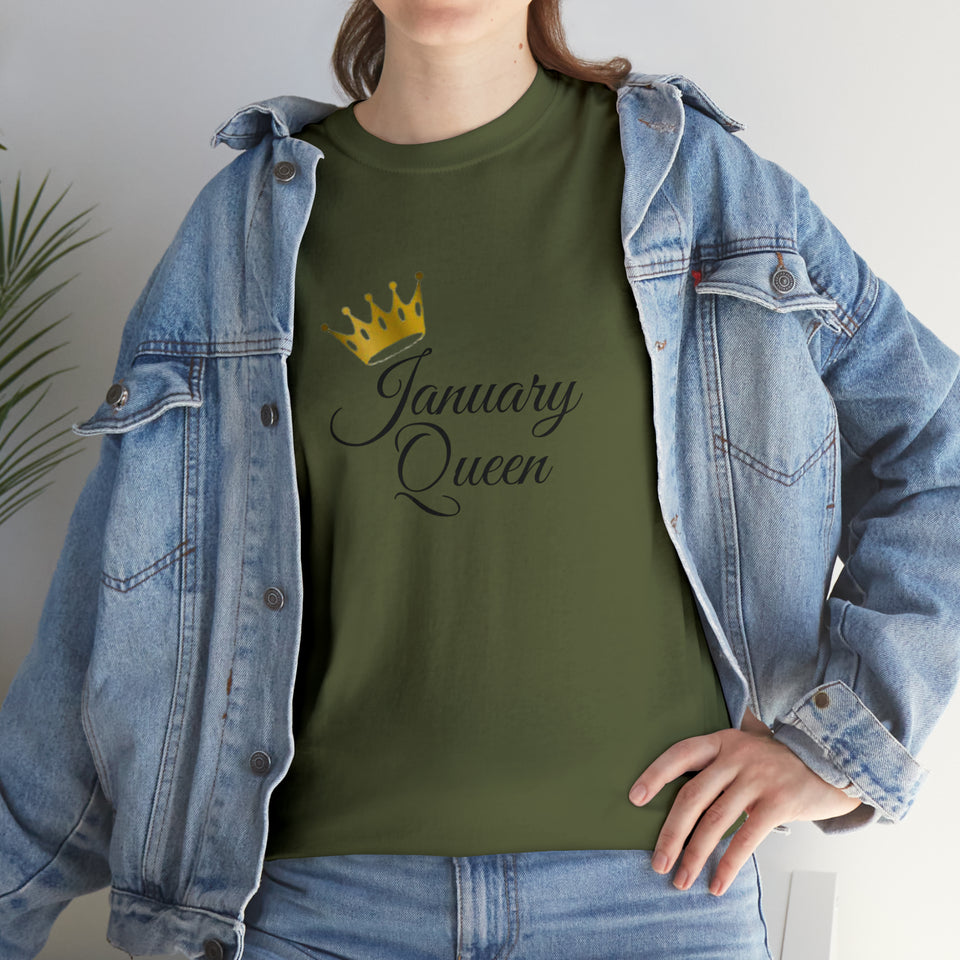 January Queen Unisex Heavy Cotton Tee