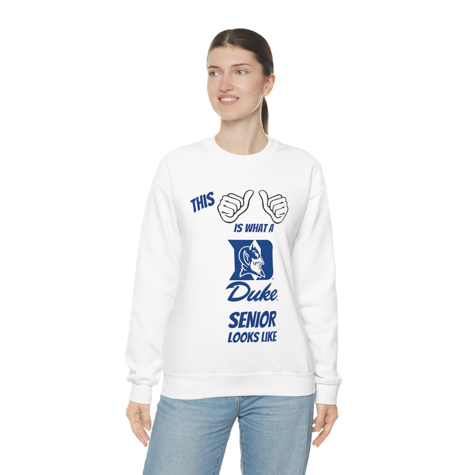 This Is What A Duke Senior Looks Like Unisex Heavy Blend™ Crewneck Sweatshirt