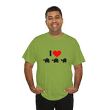 I Love Turtles Unisex Heavy Cotton Tee