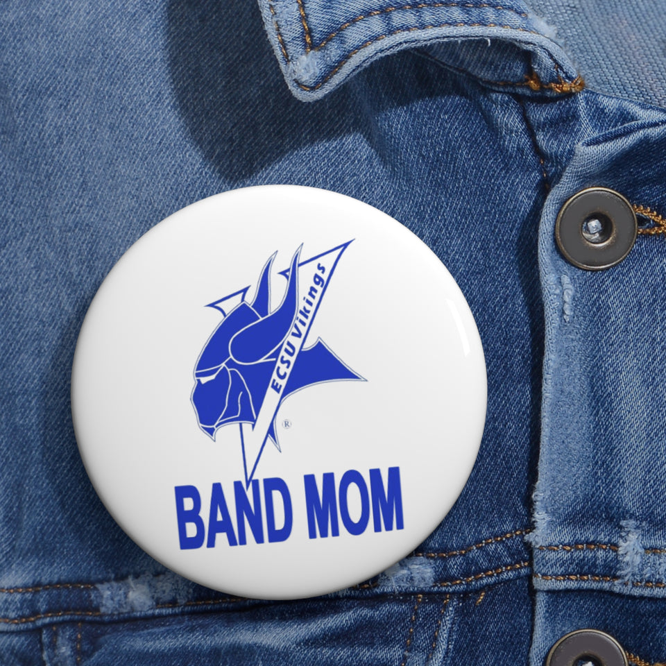 Elizabeth City Band Mom Custom Pin Buttons