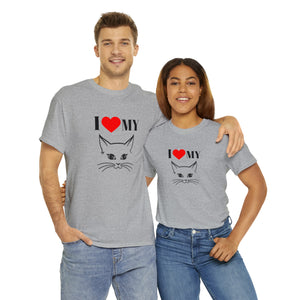 I Love My Cat Unisex Heavy Cotton Tee