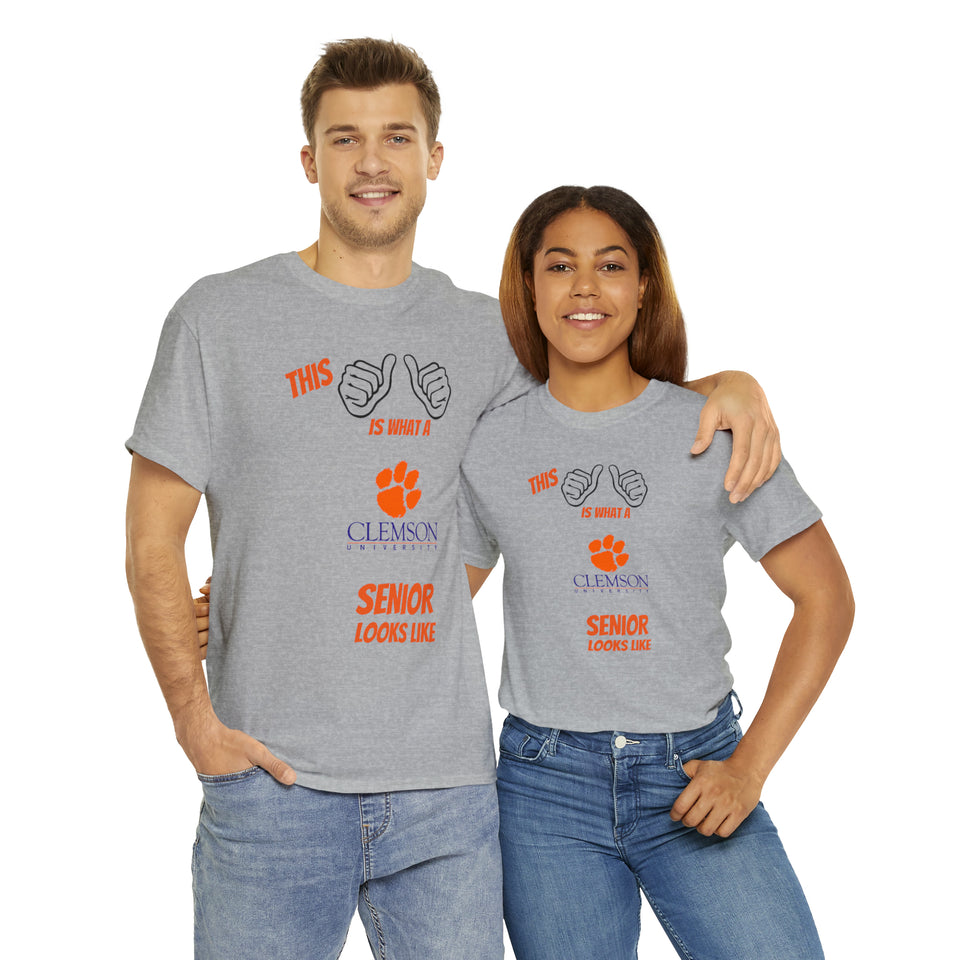 This Is What A Clemson Senior Looks Like Unisex Heavy Cotton Tee