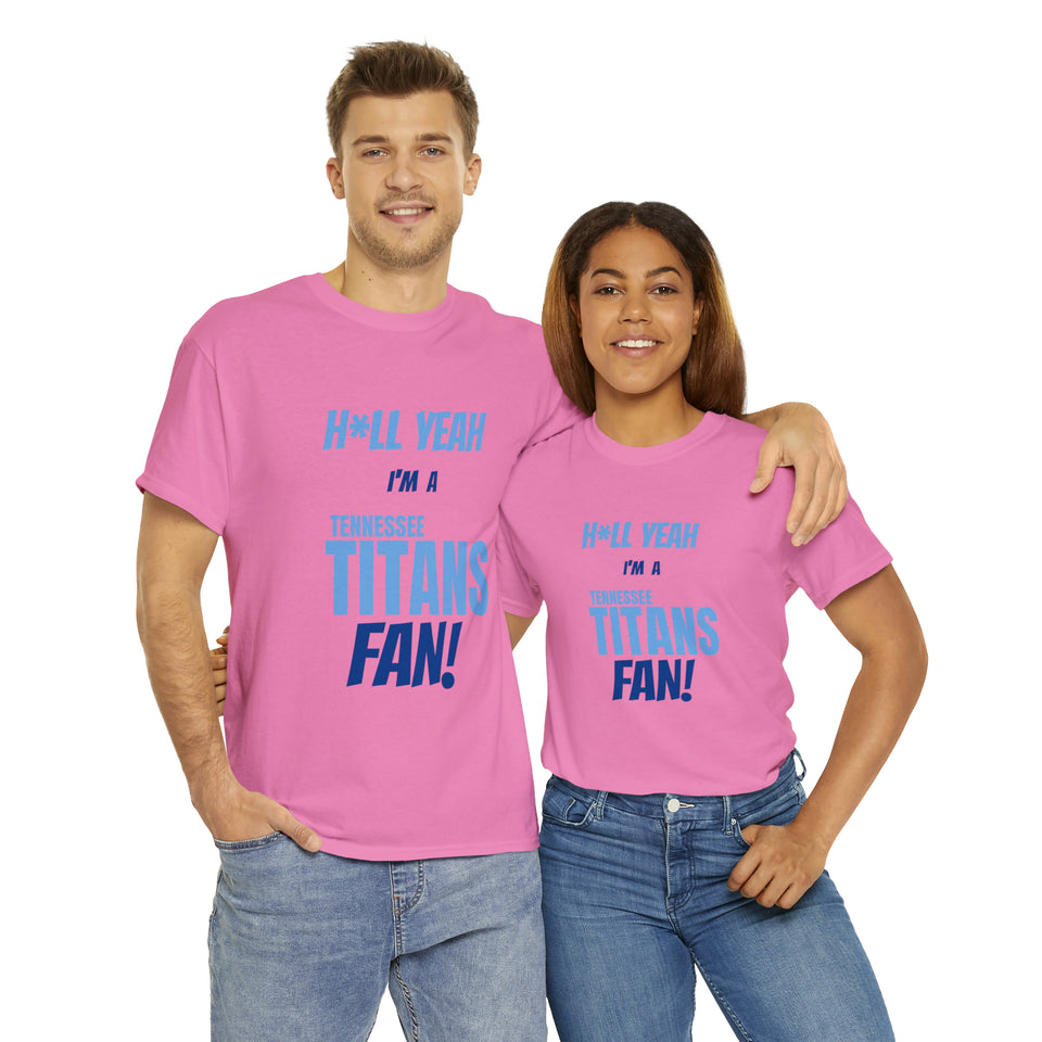 Tennessee Titans Football Unisex Heavy Cotton Tee