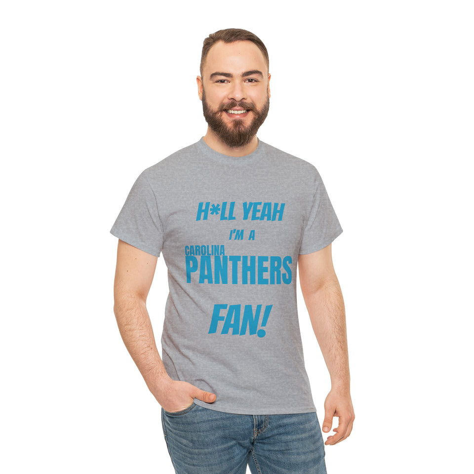 Carolina Panthers Football Unisex Heavy Cotton Tee
