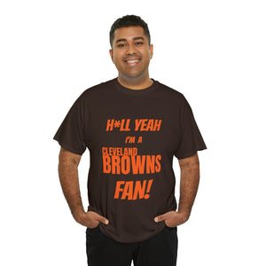 Cleveland Browns Football Unisex Heavy Cotton Tee