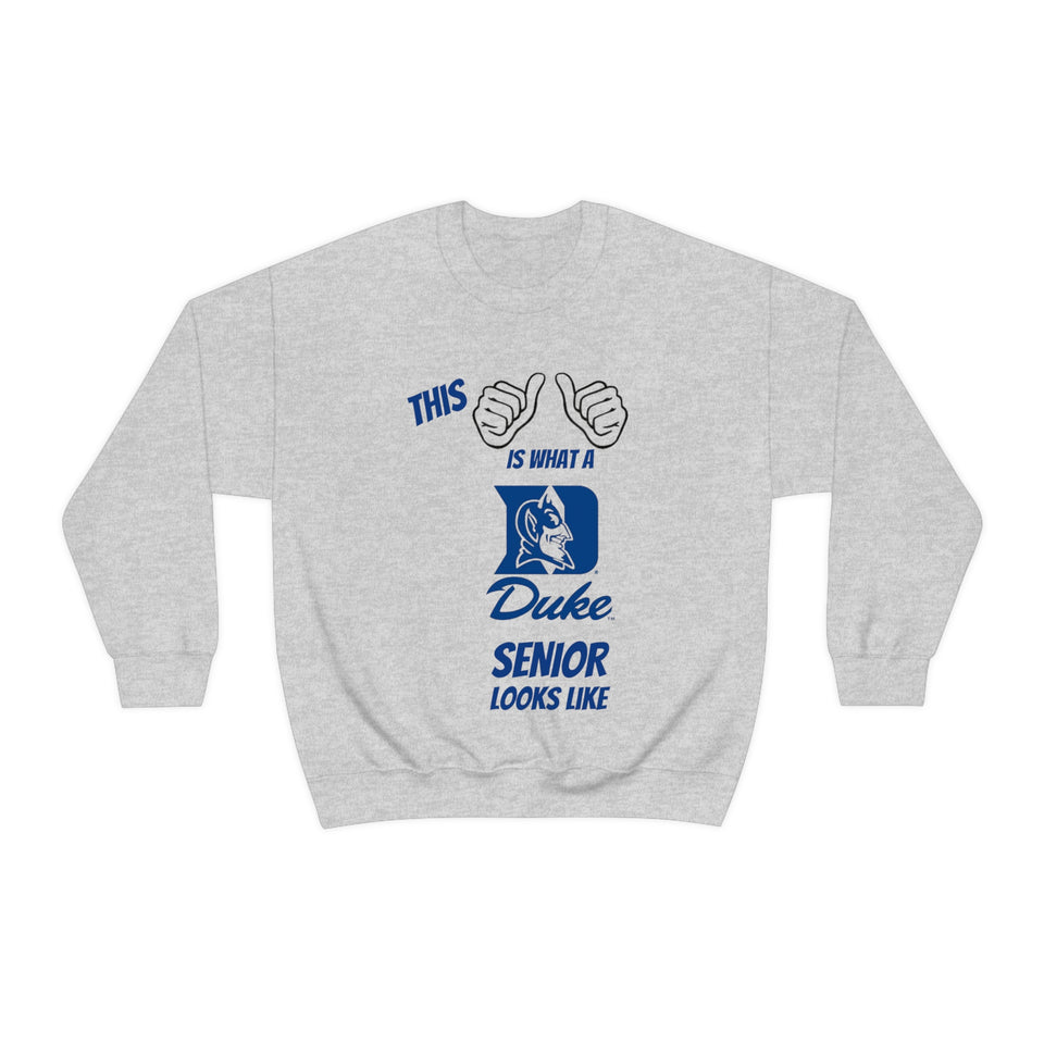 This Is What A Duke Senior Looks Like Unisex Heavy Blend™ Crewneck Sweatshirt