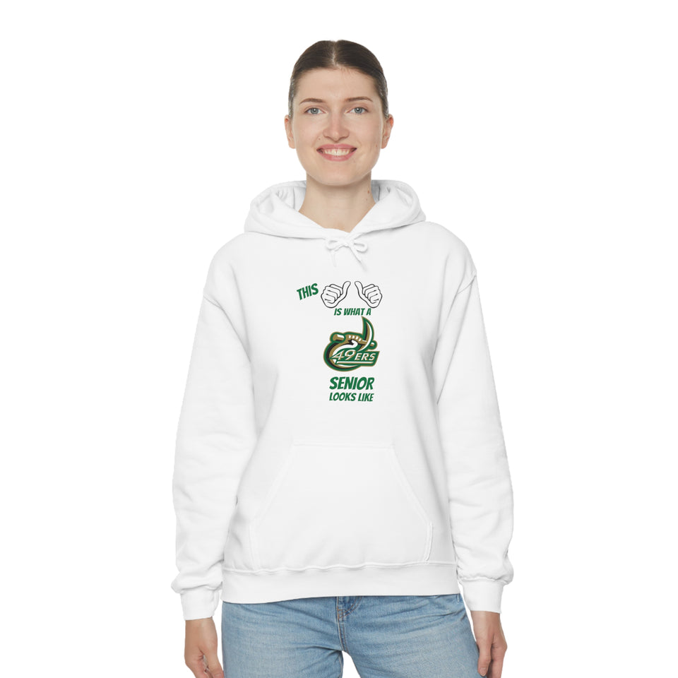 This Is What A UNCC Senior Looks Like Unisex Heavy Blend™ Hooded Sweatshirt