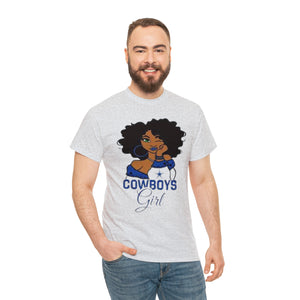 Dallas Cowboys Girl Unisex Heavy Cotton Tee