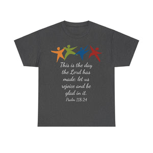 Psalm 118:24 Unisex Heavy Cotton Tee