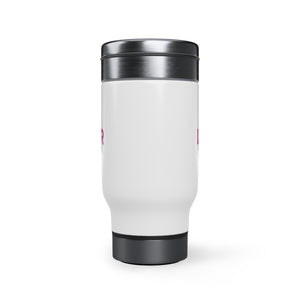 Lifestyle International Realty Stainless Steel Travel Mug with Handle, 14oz