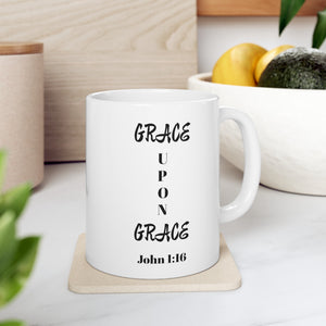 Grace Upon Grace Ceramic Mug, (11oz, 15oz)