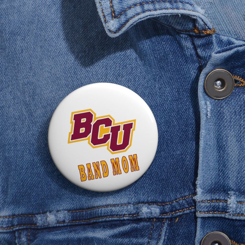 Bethune-Cookman Band Mom Custom Pin Buttons