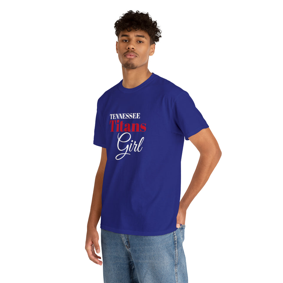 Tennessee Titans Girl Unisex Heavy Cotton Tee