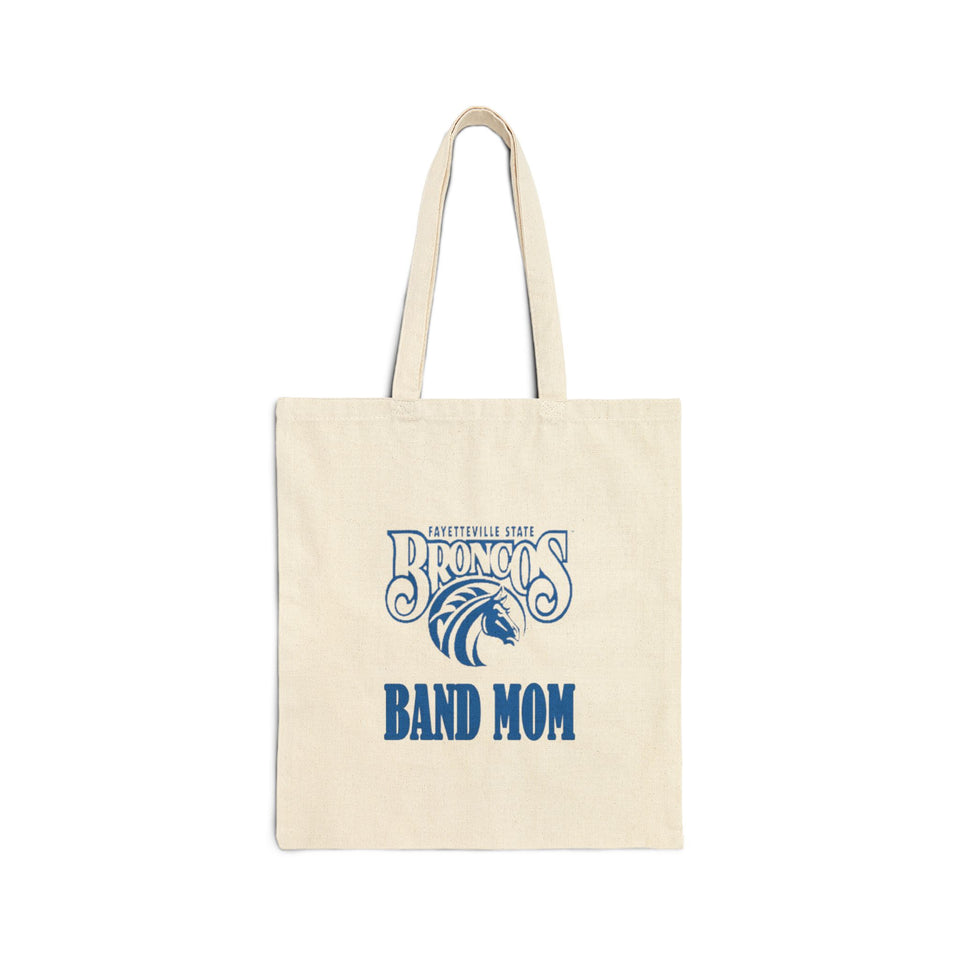 Fayetteville State Band Mom Cotton Canvas Tote Bag