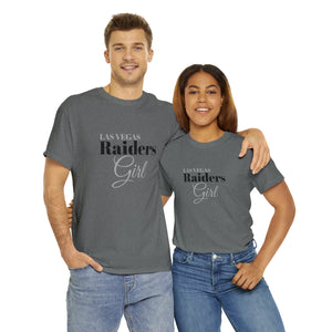 Las Vegas Raiders Girl Unisex Heavy Cotton Tee