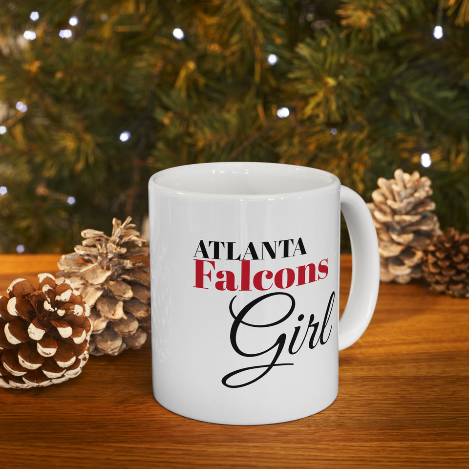 Atlanta Falcons Girl Ceramic Mug 11oz