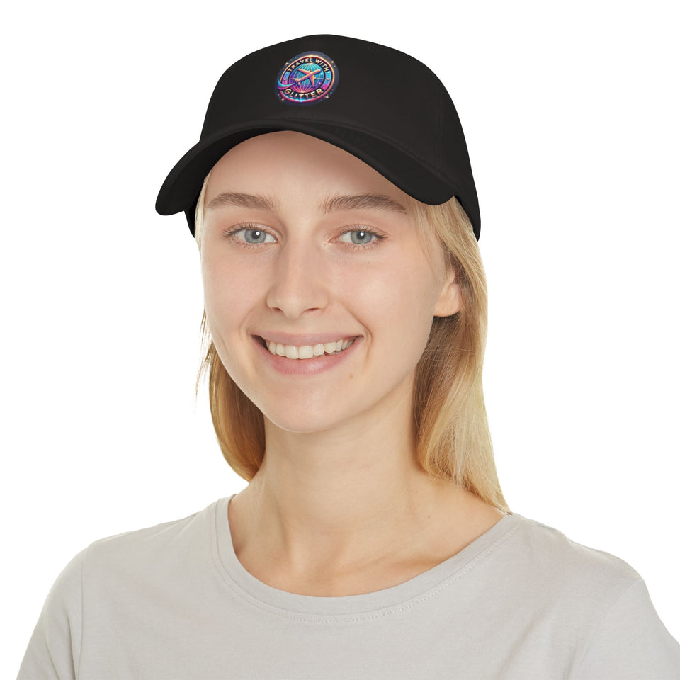 Travel With Glitter Low Profile Baseball Cap
