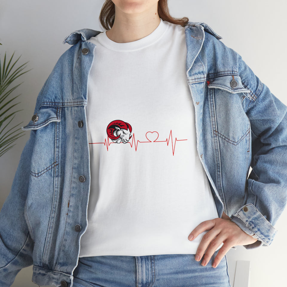 WSSU Heart Beat Unisex Heavy Cotton Tee