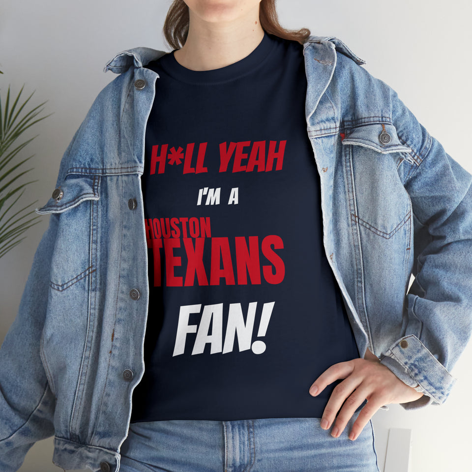 Houston Texans Football Unisex Heavy Cotton Tee