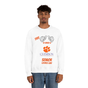 This Is What A Clemson Senior Looks Like Unisex Heavy Blend™ Crewneck Sweatshirt