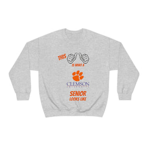 This Is What A Clemson Senior Looks Like Unisex Heavy Blend™ Crewneck Sweatshirt