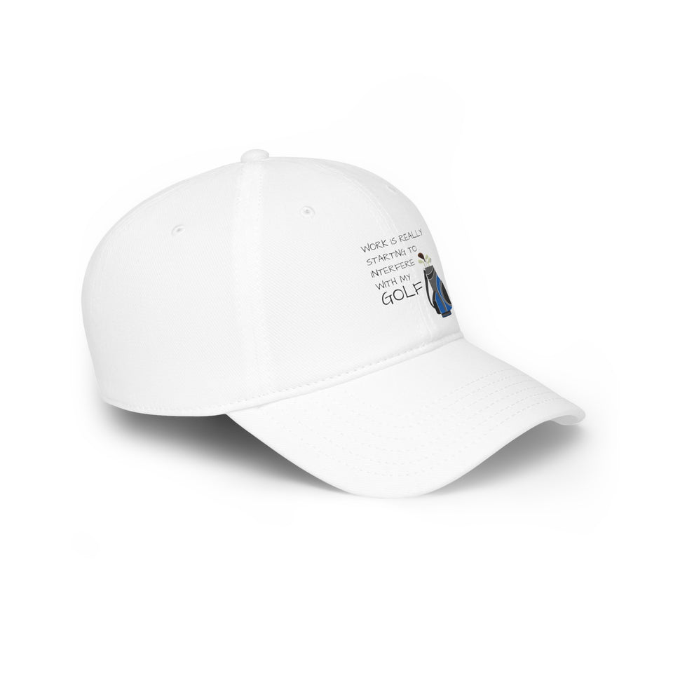 Work Interfere Low Profile Baseball Cap