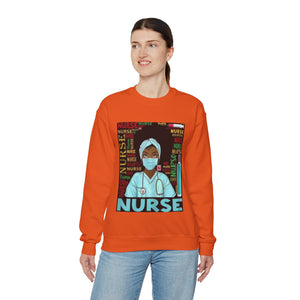 Black Nurse Crewneck Sweatshirt