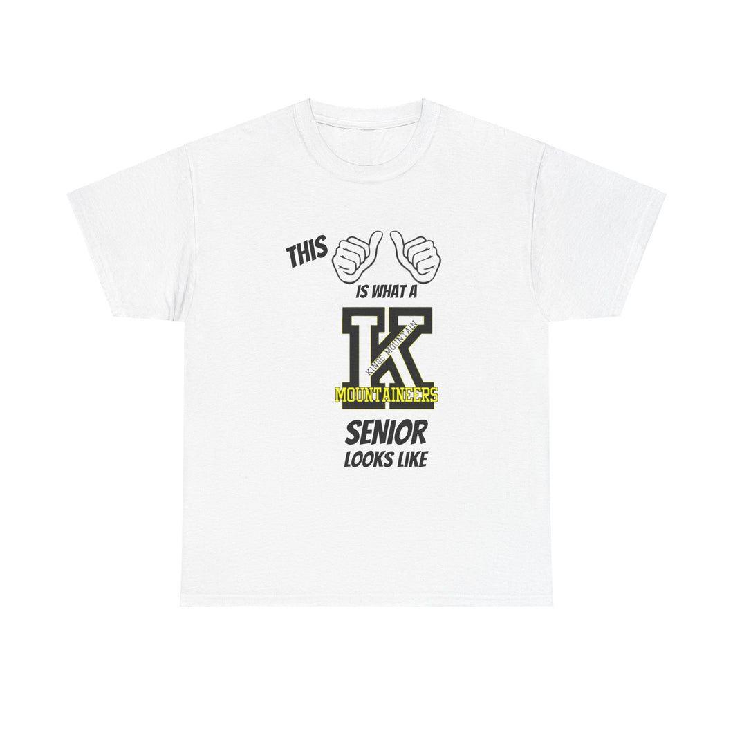 This Is What A Kings Mountain High School Senior Looks Like Class Of 2025 Unisex Heavy Cotton Tee