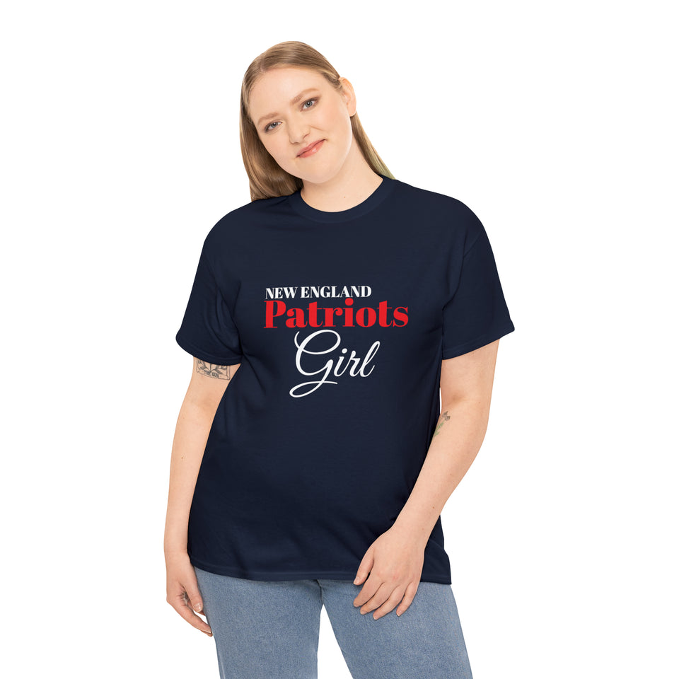 New England Patriots Girl Unisex Heavy Cotton Tee