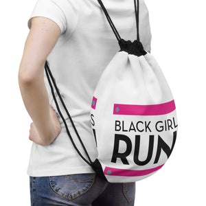 Black Girls Run Drawstring Bag