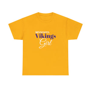 Minnesota Vikings Girl Unisex Heavy Cotton Tee