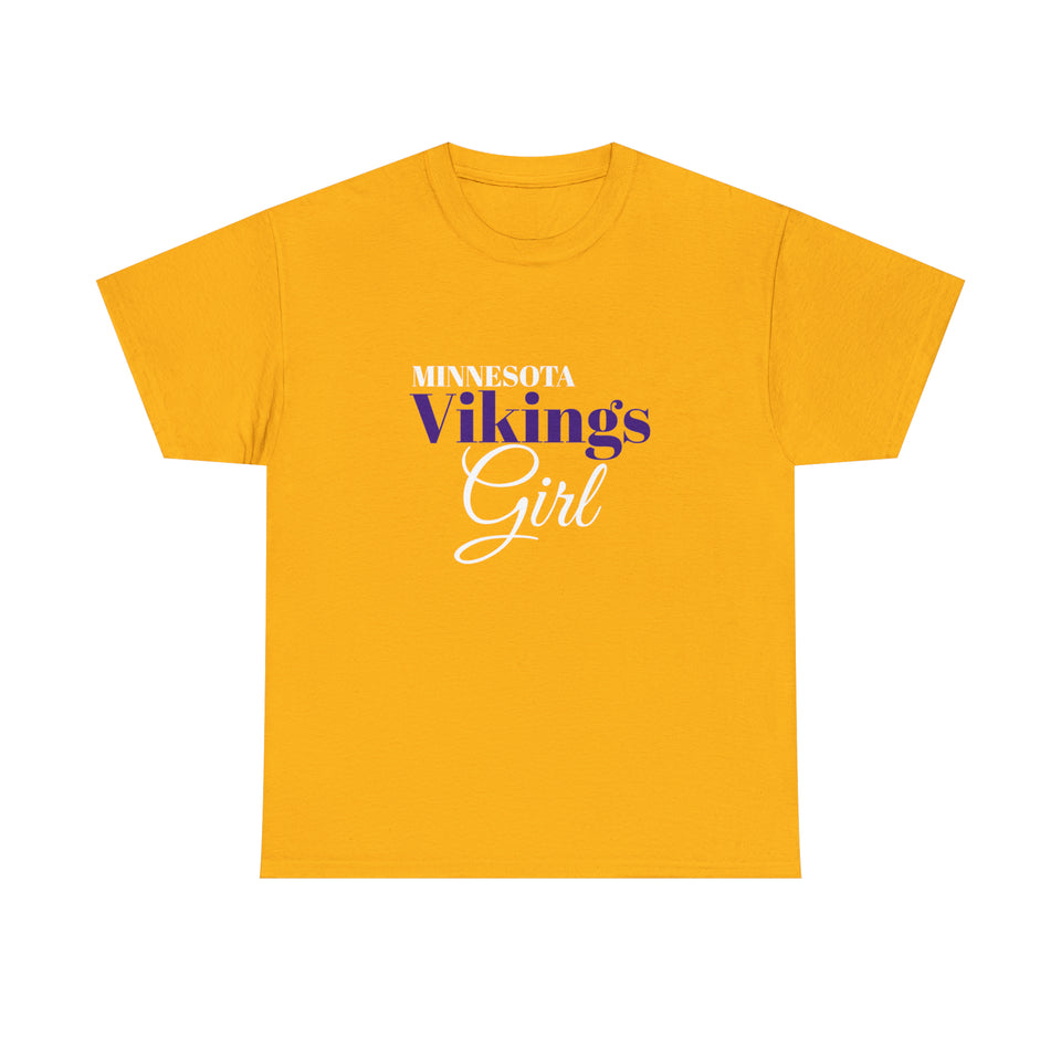 Minnesota Vikings Girl Unisex Heavy Cotton Tee