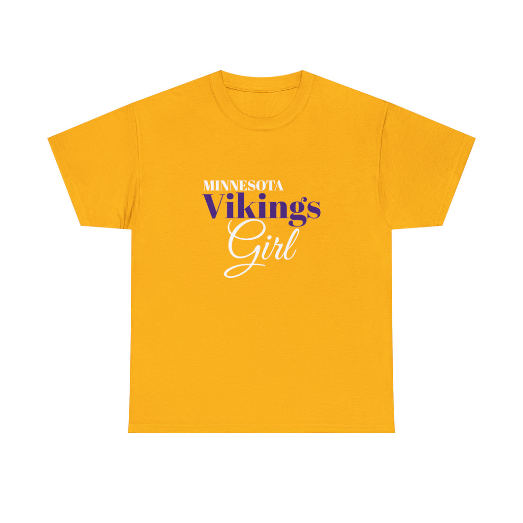 Minnesota Vikings Girl Unisex Heavy Cotton Tee