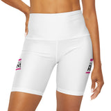 Black Girls Run High Waisted Yoga Shorts (AOP)