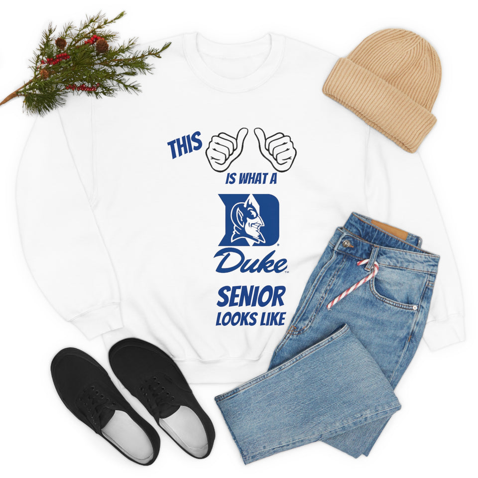 This Is What A Duke Senior Looks Like Unisex Heavy Blend™ Crewneck Sweatshirt