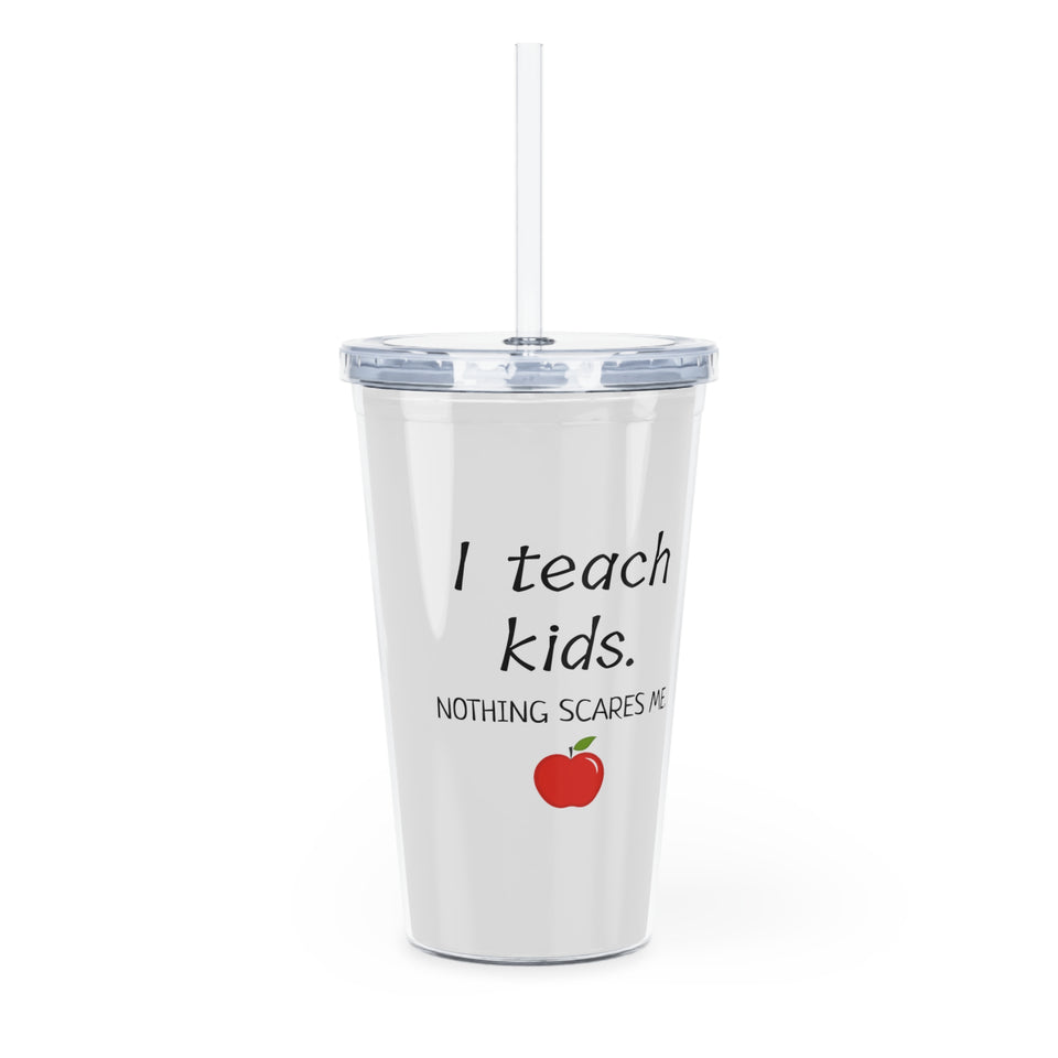 Teachers Plastic Tumbler with Straw