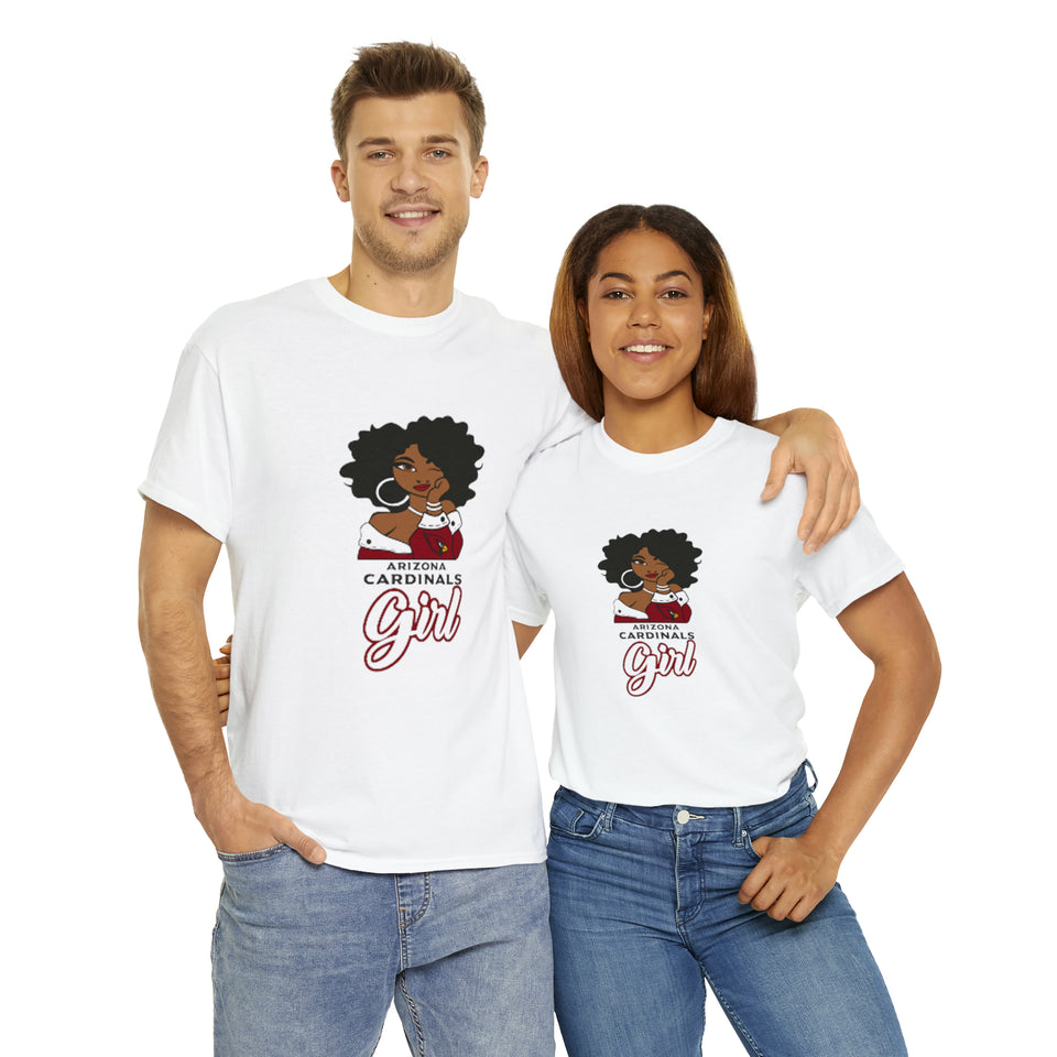 Arizona Cardinals Girl Unisex Heavy Cotton Tee