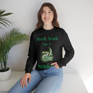 Heck Yeah I'm A UNCC Senior Unisex Heavy Blend™ Crewneck Sweatshirt