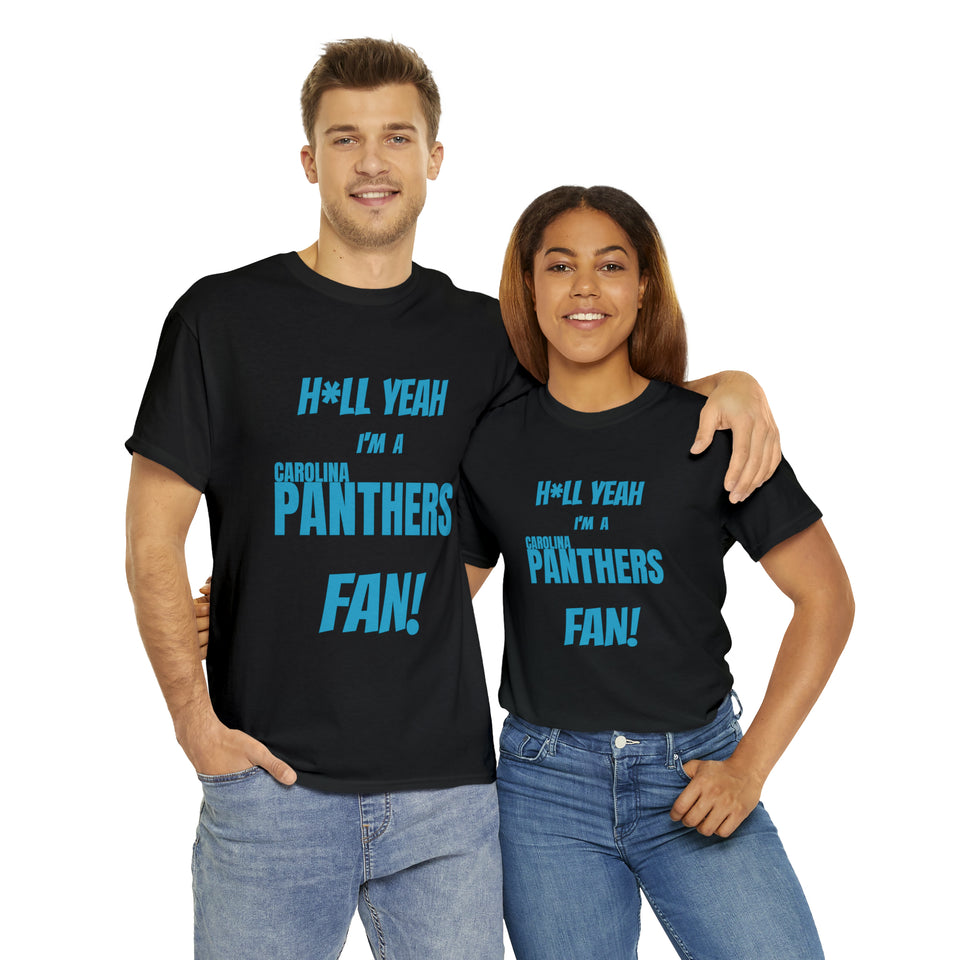 Carolina Panthers Football Unisex Heavy Cotton Tee