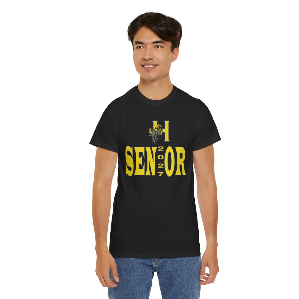 Highland Tech HS Senior 2027 Unisex Heavy Cotton Tee