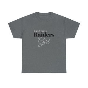 Las Vegas Raiders Girl Unisex Heavy Cotton Tee