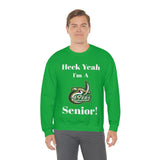 Heck Yeah I'm A UNCC Senior Unisex Heavy Blend™ Crewneck Sweatshirt