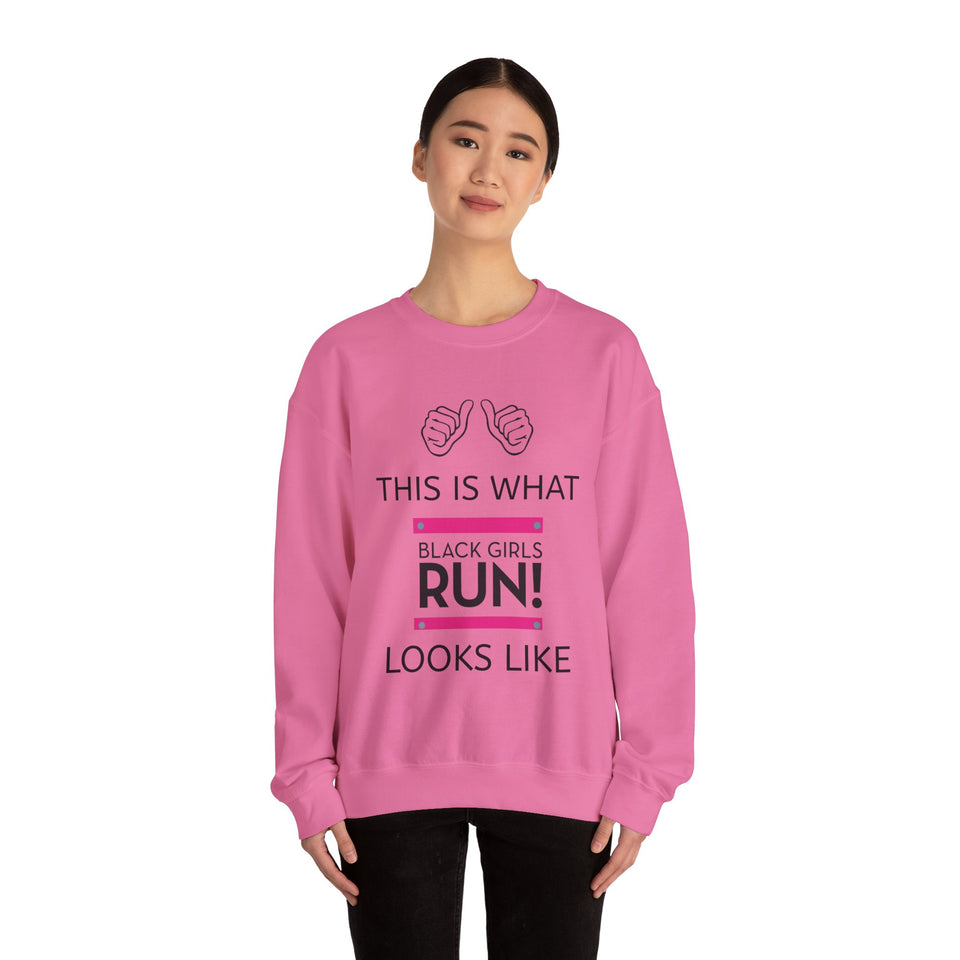 Black Girls Run Unisex Heavy Blend™ Crewneck Sweatshirt