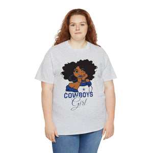 Dallas Cowboys Girl Unisex Heavy Cotton Tee